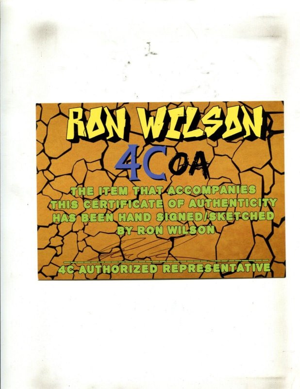 THING #18 (9.0) SIGNED RON WILSON WITH COA!! 1984