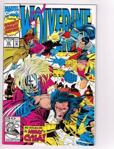 Wolverine # 55 Marvel Comic Book X-Men Sabretooth Cyclops Professor X Cable S11
