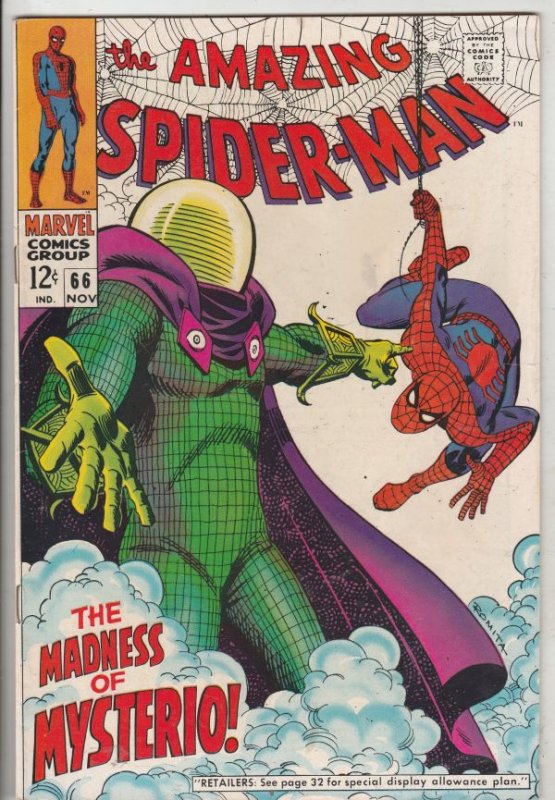 Amazing Spider-Man #66 (Nov-68) VF- High-Grade Spider-Man