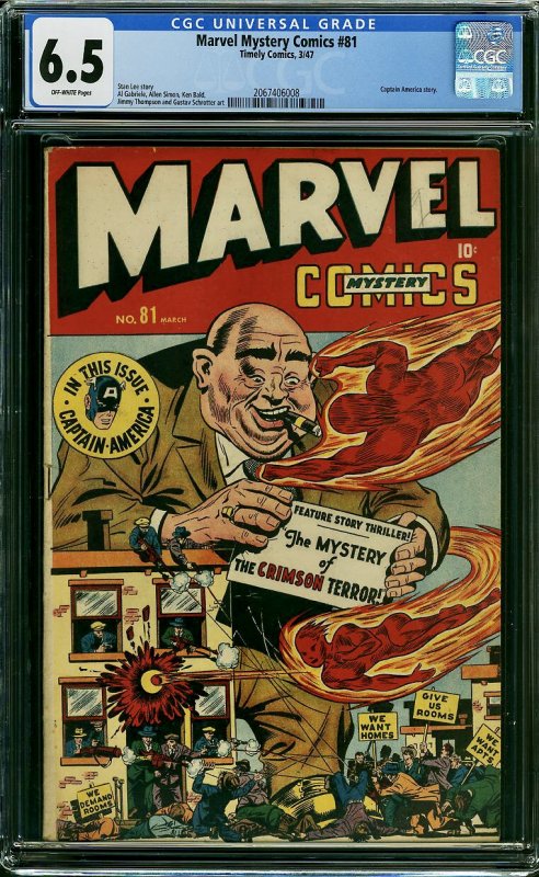 Marvel Mystery Comics #81 (Timely, 1947) CGC 6.5