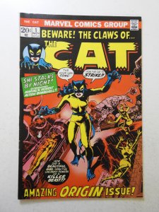 The Cat #1 (1972) VG- Condition cover and 1st 3 wraps detached bottom staple