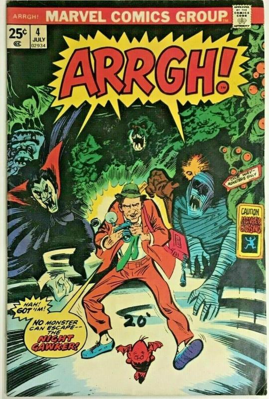 ARRGH!#4 FN/VF 1975 MARVEL BRONZE AGE COMICS