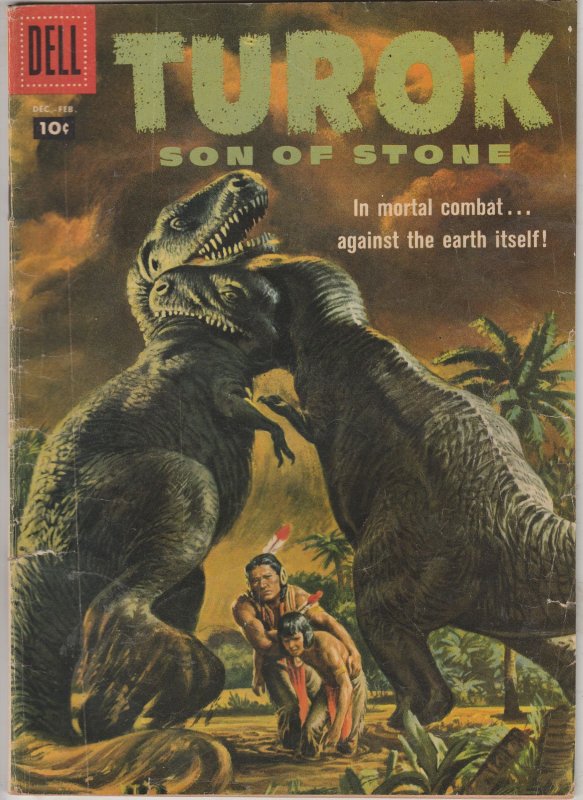 Turok, Son of Stone #10 (1957) VG/FN Mid-Grade Turok, Andar Dino Cover! Wow!