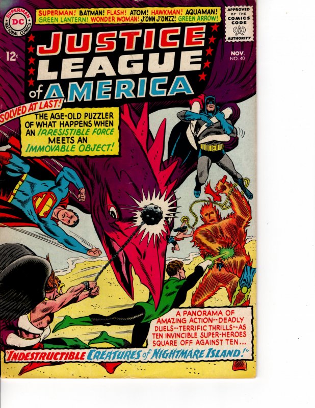 JUSTICE LEAGUE of AMERICA #40 For Sale INVESTMENT PRICED Buy Now SILVER AGE JLA