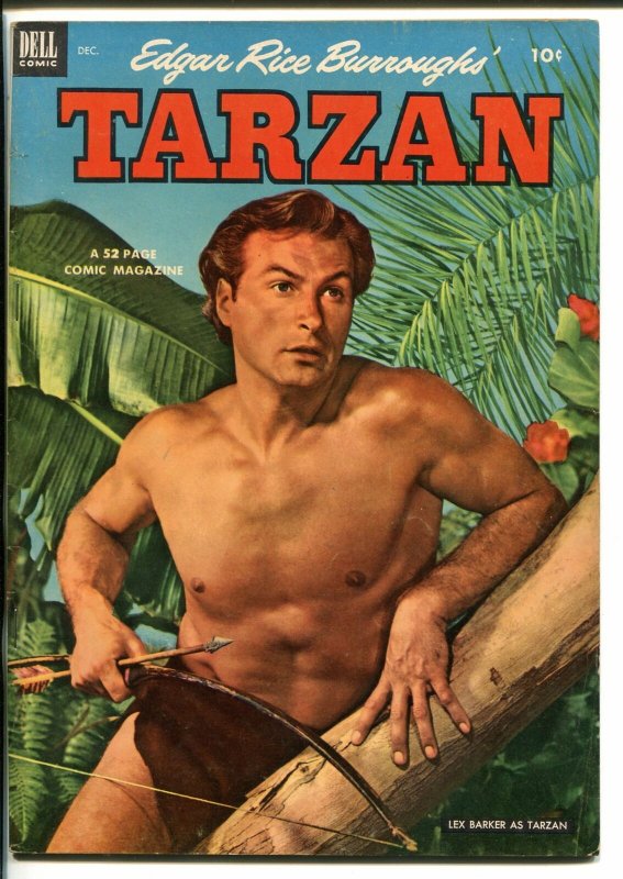 TARZAN #39-1952-DELL-BURROUGHS-MARSH-LEX BARKER PHOTO COVER-vf 