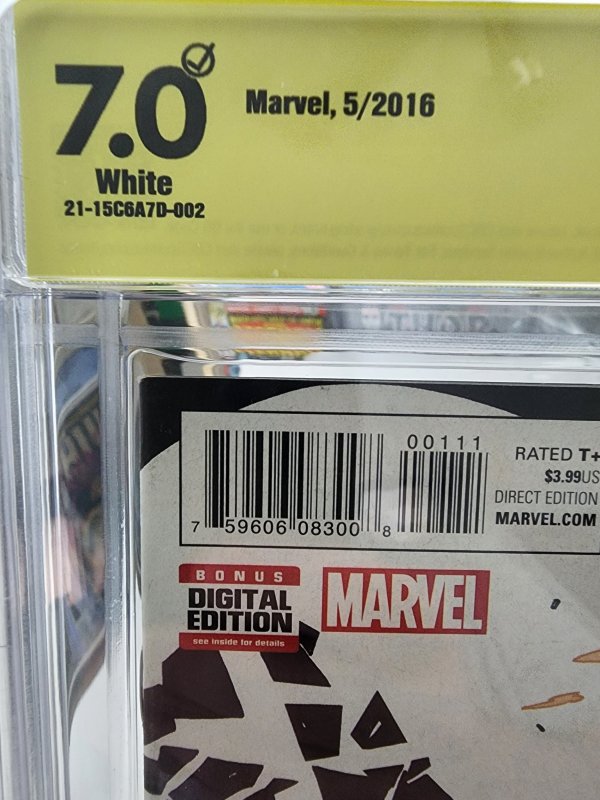 Black Widow #1 (2016) CBCS verified Signature of Mark Waid 7.0