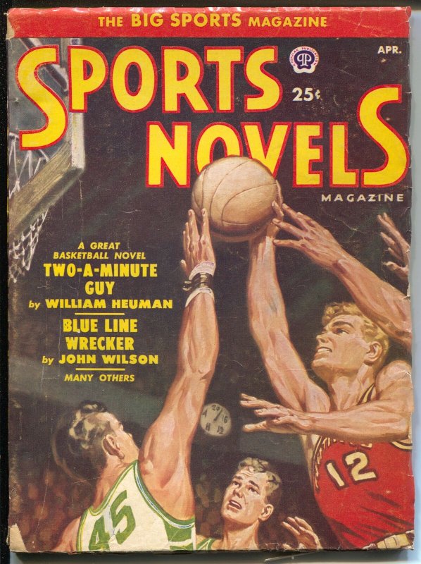 Sports Novels 4/1951-Popular-baseball-boxing-basketball-Norman Saunders-VG