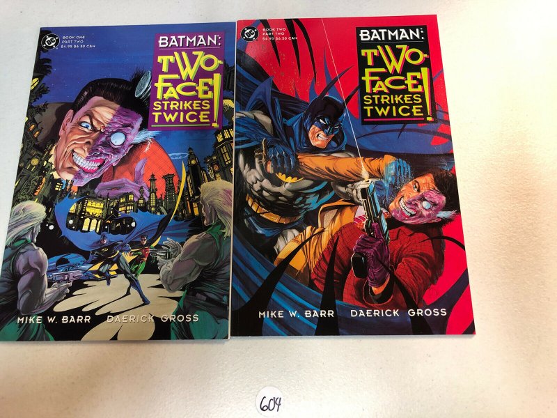 Batman Two-Face Strikes Twice (1993) #1 & 2 (VF/NM) Complete Set Flip Book