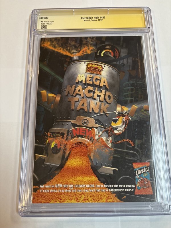 Incredible Hulk (1997) # 457 (CGC SS WP 9.8) Signed By Andy Kubert