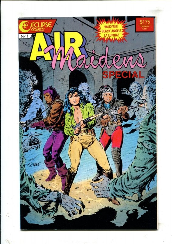 Eclipse 3PC LOT #1 - Masked Man/Strike vs Sgt Strike/Air Maidens (7.5/8.0) 1984