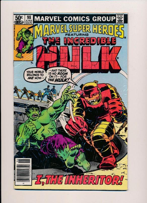 Marvel Super-Heroes ft.THE INCREDIBLE HULK #98  FINE (SRU514)