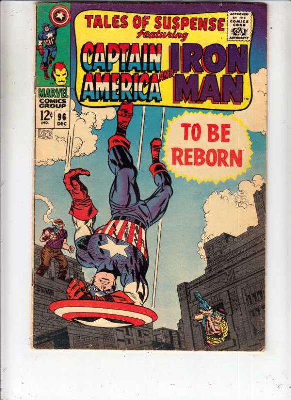 Tales of Suspense #96 (Dec-67) FN/VF+ High-Grade Iron Man, Captain America