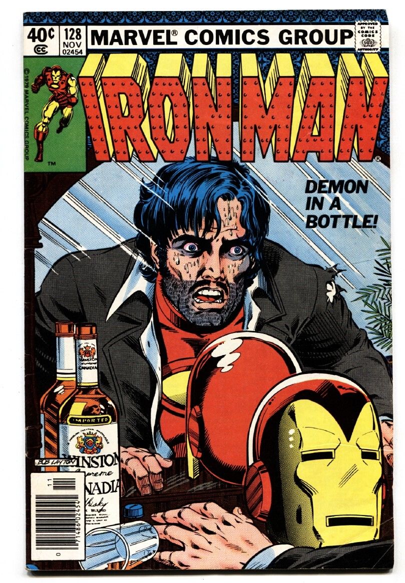 Iron Man 128 Classic Tony Stark Drunk Cover Comic Book 1979 Comic Books Bronze Age Marvel 