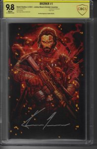 BRZRKR #1 SIGNED KEANU REEVES GRADED 9.8 CBCSBOOM! 2021 GB