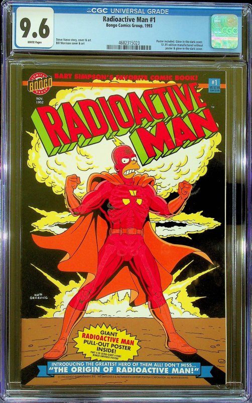 Radioactive Man #1  (1994) - CGC 9.6 - Cert#4682315023