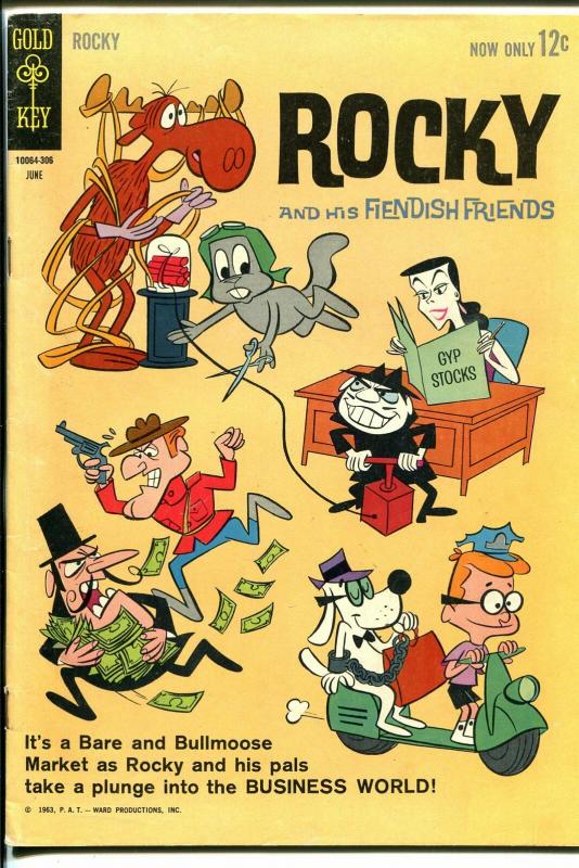 Rocky and His Fiendish Friends #4 1963-Gold Key-Dudley-Do-Right-VG/FN