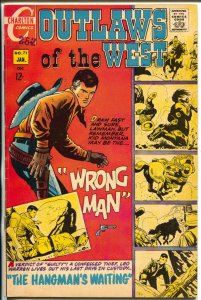 Outlaws of The West #73 1969-Charlton-Pete Morisi-Sharp Shooter-FN 
