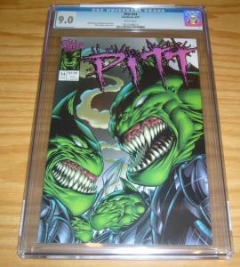 Pitt #14 CGC 9.0 full bleed - dale keown - low print run - white pages 1997 