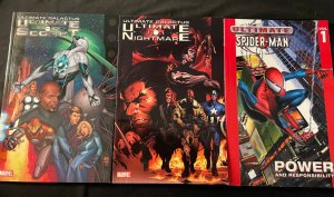 ULTIMATE GALACTUS Vol. 1: NIGHTMARE, Vol. 2: SECRET, ULTIMATE SPIDER-MAN Vol. 1