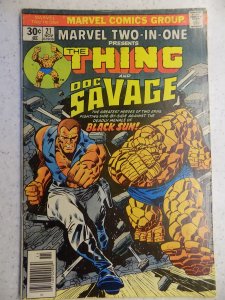 MARVEL TWO-IN-ONE # 21 THING DOC SAVAGE