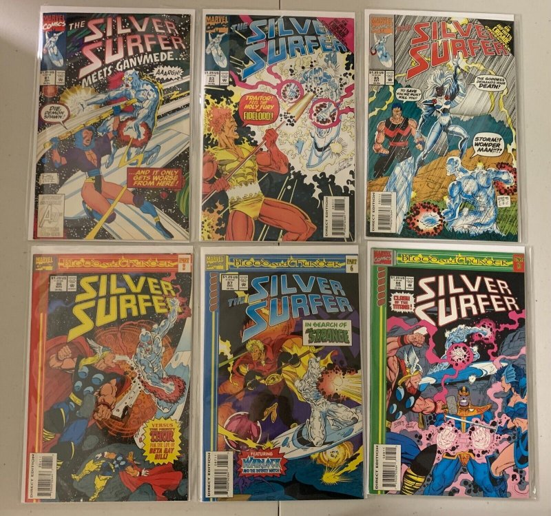 Silver Surfer comic lot #2-100 (2nd series) 36 diff 8.0 (1987-95)