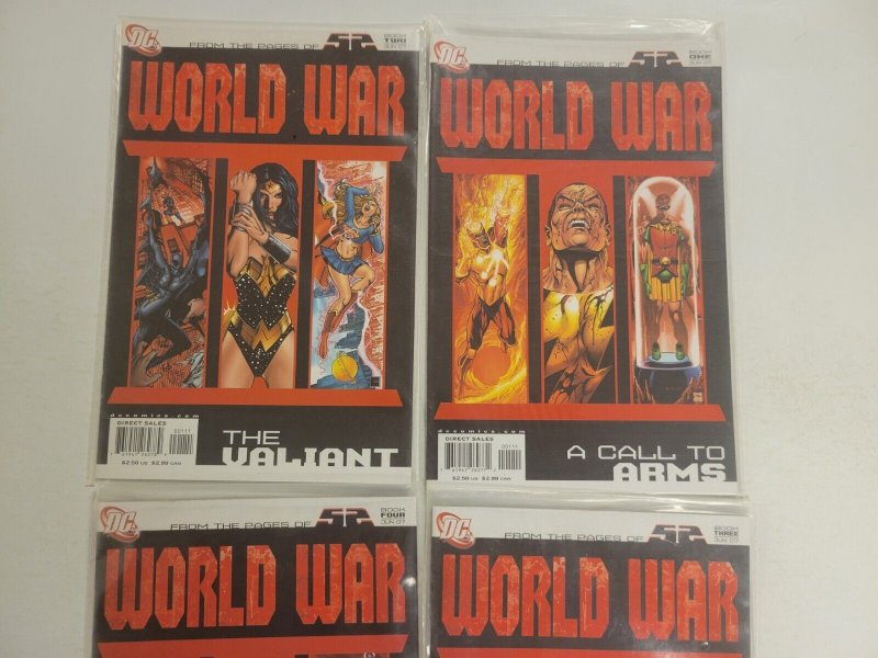 4 World War DC Comic Books #1 2 3 4 Series 22 TJ14