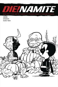 Die!namite # 3 Peanuts Line Art 1:7 Variant Cover Dynamite NM