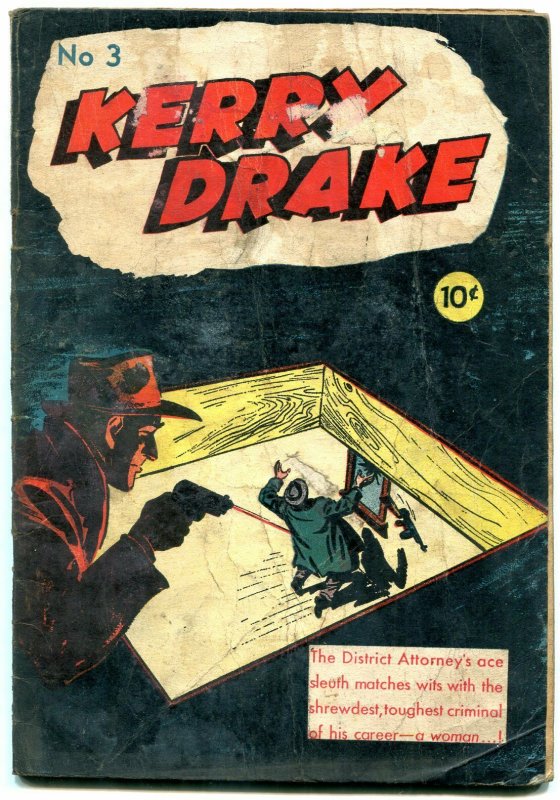 Kerry Drake #3 1944- Golden Age Crime- ME Comics G