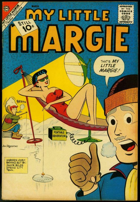 MY LITTLE MARGIE #10-1962-CHARLTON fishing cover VG/FN