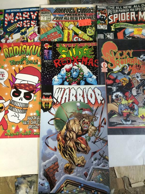 Christmas Comics as Christmas Cards 14 issue set Spider-man Black Cat Iron Man