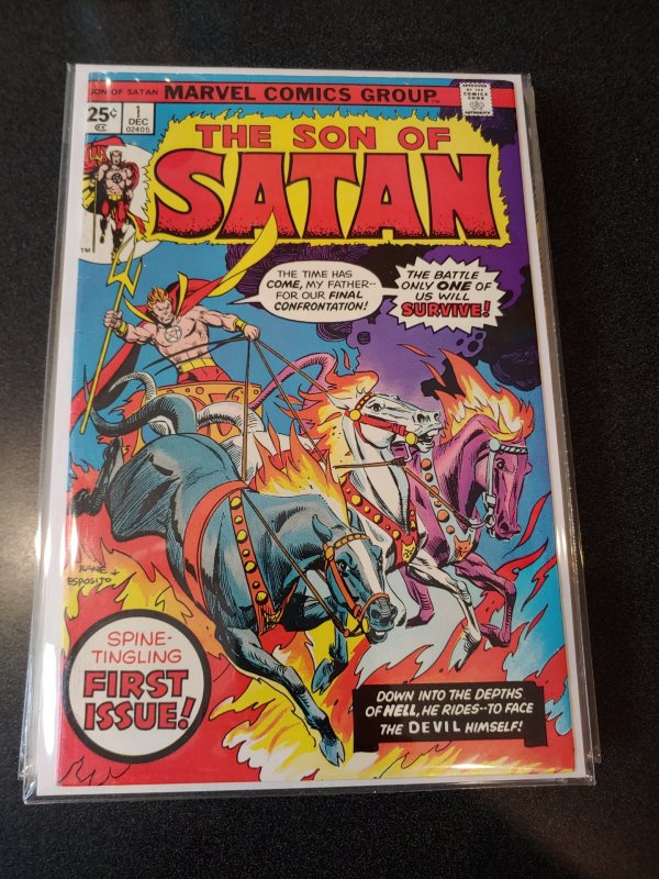 ​SON OF SATAN #1 VF BRONZE AGE MARVEL! SPINE-TINGLING FIRST ISSUE!