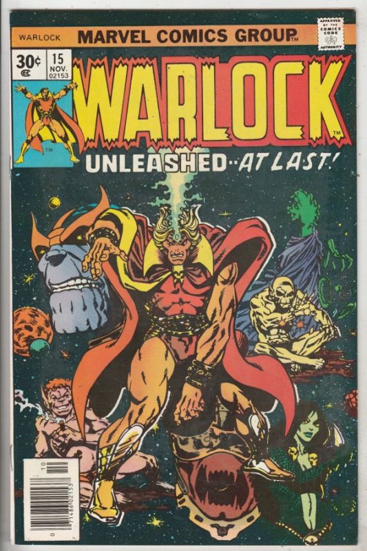 Warlock #15 (Nov-76) VF/NM+ High-Grade Adam Warlock