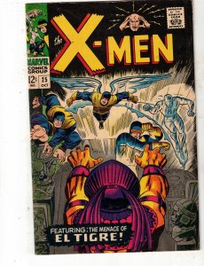 The X-Men #25 1966 VF- PRICE DROP! Black Cover 1st El Tigre! BEANTOWN CERTIF!
