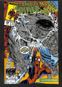 Amazing Spider-Man #328 NM- 9.2 vs Hulk! Todd McFarlane Art!