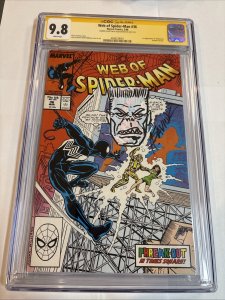 Web Of Spider-Man (1988) # 36 (CGC SS 9.8)  Signed & Sketch Alex Saviuk * Marvel