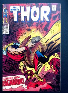 Thor #157 (1968) Jack Kirby Art - FN (Silver Age 15 Center)