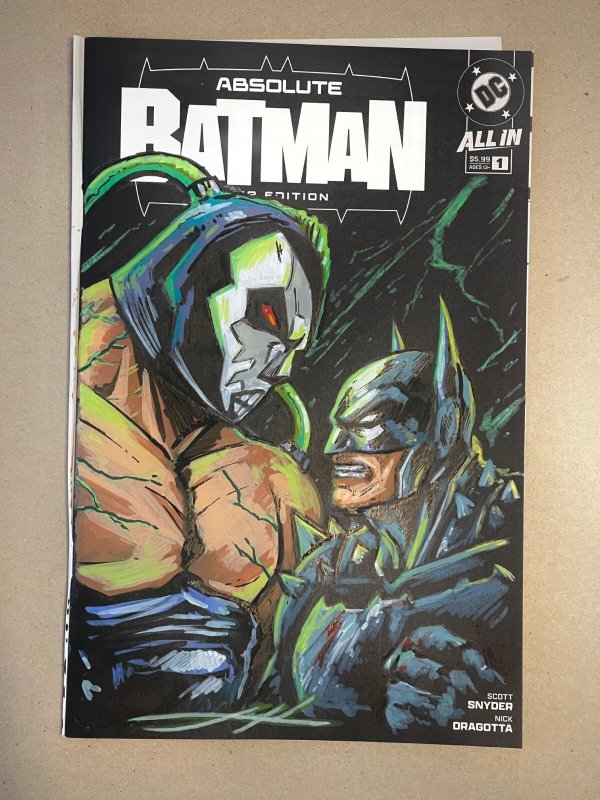 Absolute Batman vs Bane OG Art – Juanjo Lopez Hand Drawn Sketch 1/1 - CGC SS