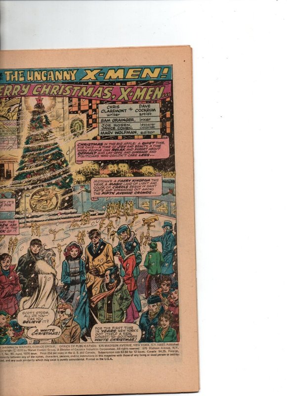 X-Men #98 - Sentinals - Claremont - Cockrum - 1976 - FN