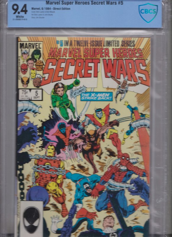 Marvel Super Heroes Secret Wars #5 CBCS 9.4 WHITE (1984) NEW SLAB