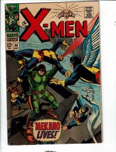 (Uncanny) X-Men # 36 FN/VF Marvel Comic Book Beast Angel Cyclops Professor X FH1