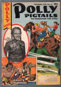 Polly Pigtails #22 1947-Parents-Natalie Wood-fashion-comics-stories-VG