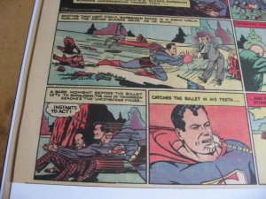 SUPERMAN COMIC PAGE 36 1940 Faster than a Speeding Bullet NICE WOW