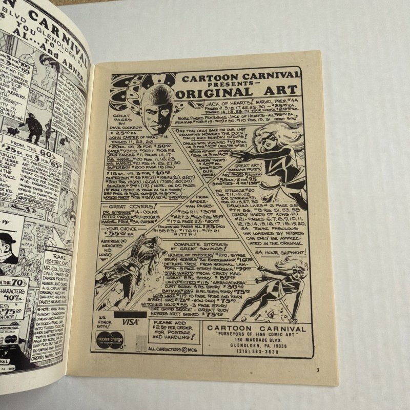 Comics Journal #44 1978 Fantographics Fantastic Four Cover