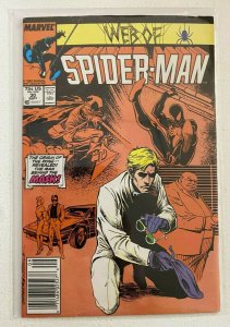 Web of Spider-Man #30 Newsstand Marvel 1st Series 6.0 FN (1987) 