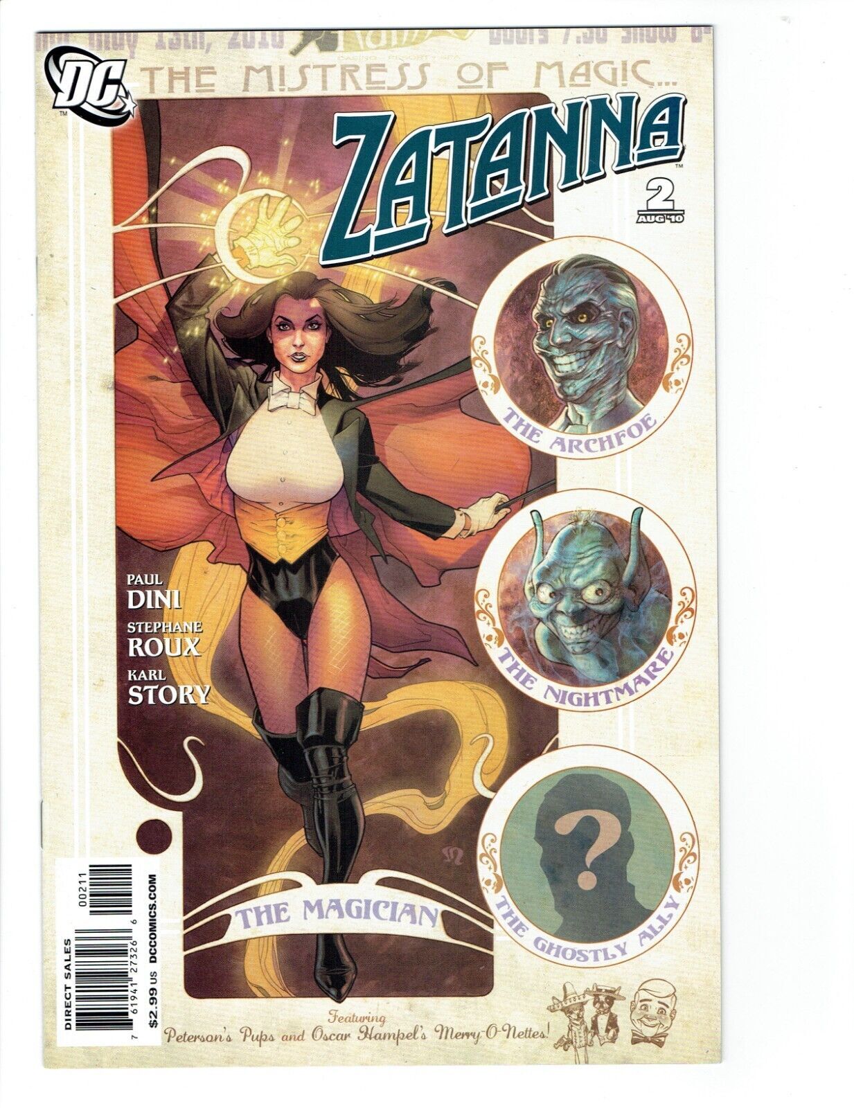 Zatanna DC Comics NM August Paul Dini Stephane Roux Karl Story Comic Books Modern