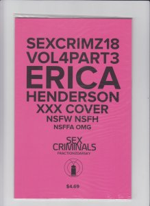 Sex Criminals #18 - Erica Henderson XXX Variant Sealed in Polybag (9.0/9.2) 2017