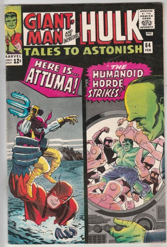 Tales to Astonish Double-Cover #64 (Feb-65) NM- High-Grade Giant-Man, Hulk