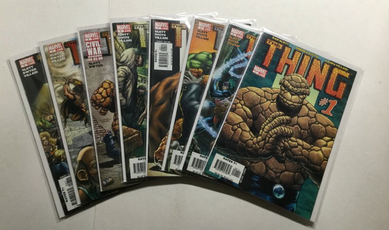 The Thing 1-8 1 2 3 4 5 6 7 8 Lot Very Fine Vf 8.0 Marvel