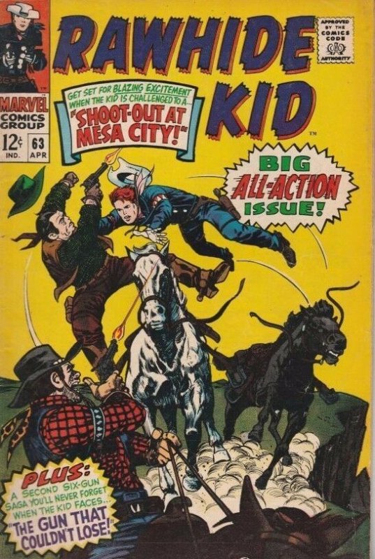 Rawhide Kid 63 strict 1968 FN/VF Mid-High-Grade Dakota Dixon & tons listed now