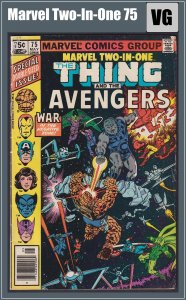 Marvel Two-In-One 75 (1981) VG Bronze Age Marvel Comics Avemgers